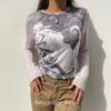 Fairy Grunge Vintage Fashion Print Female Long Sleeve T-Shirt 13