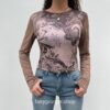 Fairy Grunge Vintage Fashion Print Female Long Sleeve T-Shirt 1