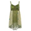 Vintage Lace Patchwork Folds Summer Asymmetrical Dress 4