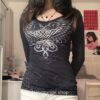 Fairy Grunge Printed Autumn Long Sleeve T shirt 12