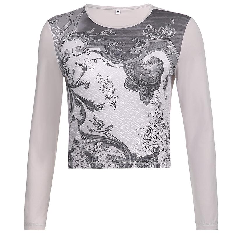 Fairy Grunge Vintage Fashion Print Female Long Sleeve T-Shirt 7