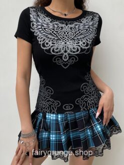 Grunge Fairycore Streetwear Wing 90s Aesthetic T-Shirt 8