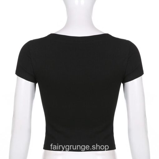 Fairy Grunge Y2K Retro Wing Graphic Print Summer T-Shirt 5