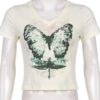 Butterfly Printed Summer Grunge Fairycore Chic T-Shirt 3