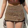 Grunge Fairycore Y2K Retro Bodycon Fishnet Sexy Mini Skirt 4