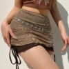 Grunge Fairycore Y2K Retro Bodycon Fishnet Sexy Mini Skirt 1
